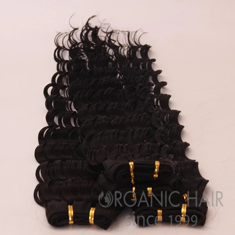 Hot sale colored curly human hair extensions !!!